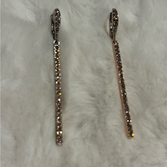 Givenchy Pave Linear Earrings – Rose Gold) - Picture 5 of 8